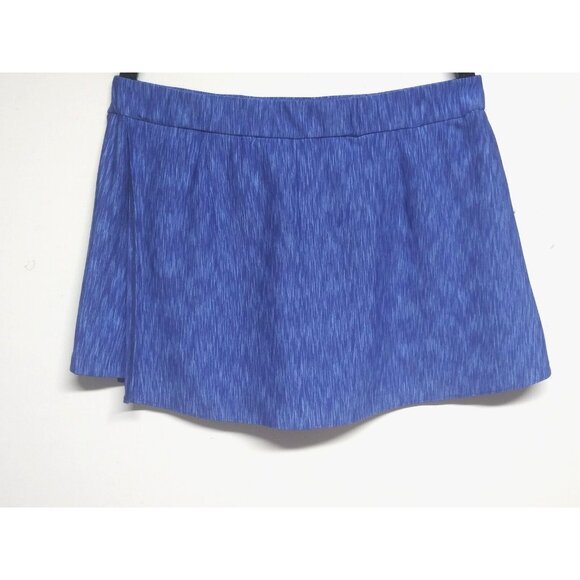 32e-saneryi Active Skort Size L Blue Damask Print Stretch Moisture Wick - Picture 2 of 6